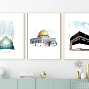 Kaaba, Madinah and Al Aqsa – Set