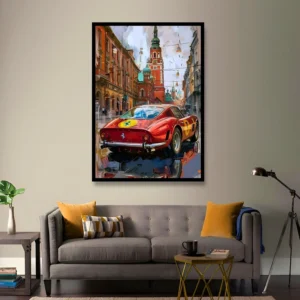 Vintage Ferrari Art