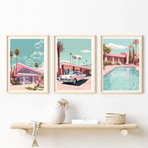 The Pink Oasis Triptych