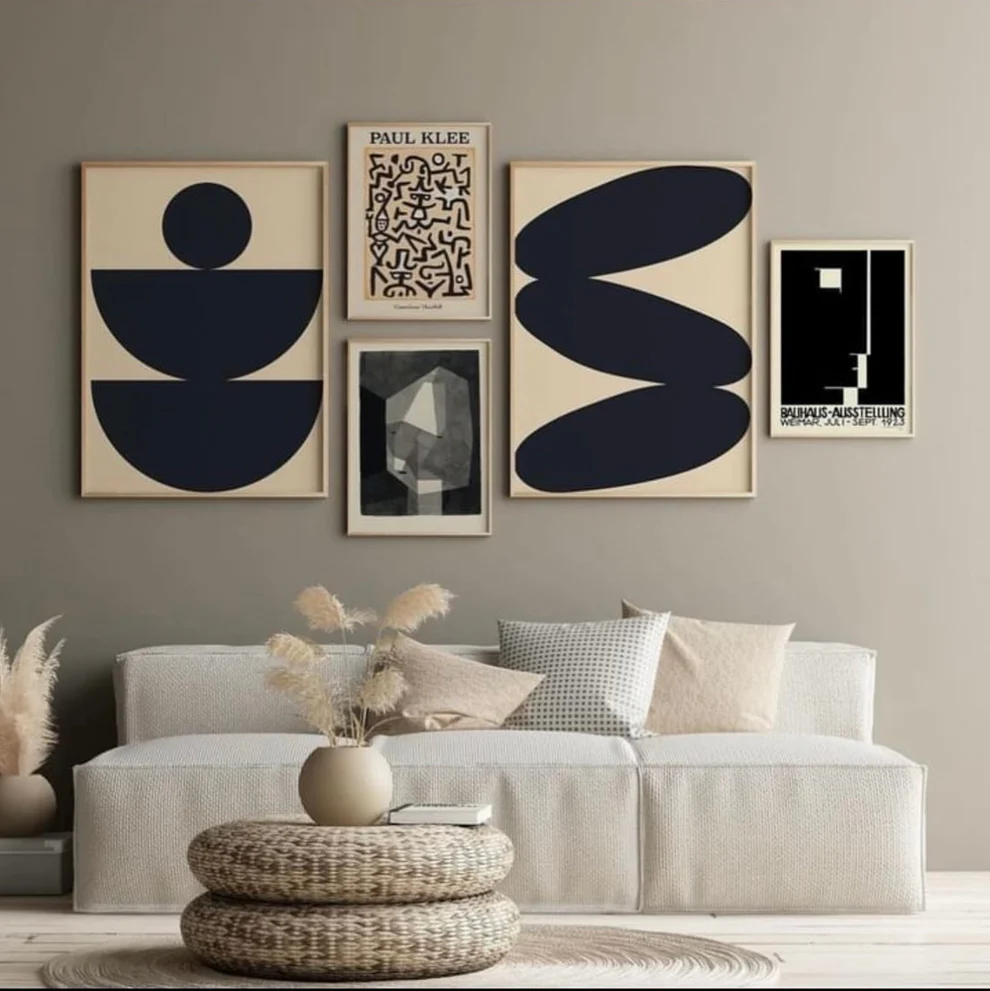 Abstract 5 frames set